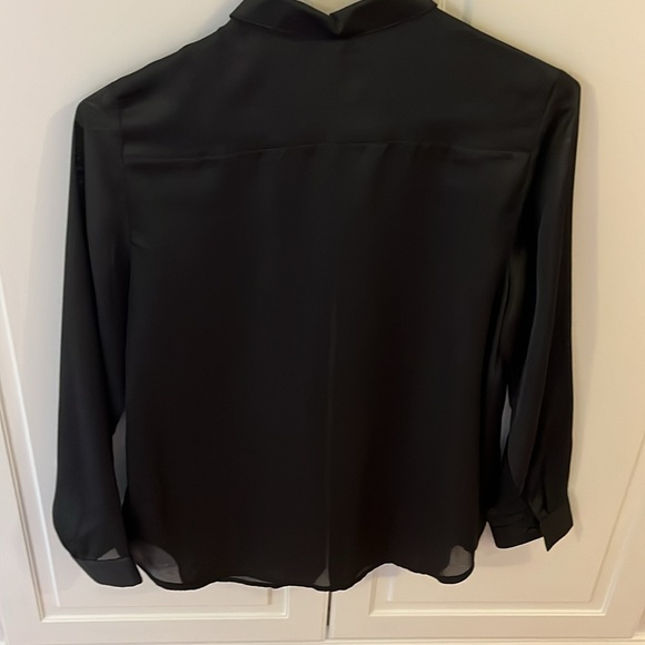 Black Blouse Button Up - Picture 3 of 3